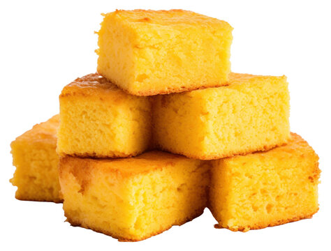 PNG Cornbread food white background freshness.