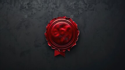 Realistic red badge that has expired