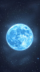 Fototapeta premium Moon and stars in the sky