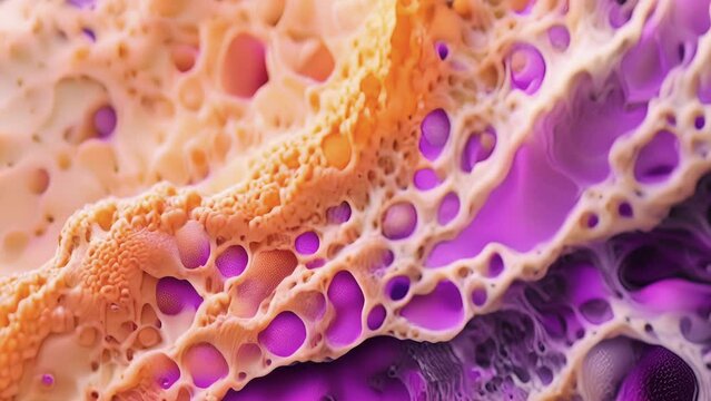 A microscopic view of pseudostratified epithelium featuring layers of cells with a mixture of columnar and cuboidal shapes.