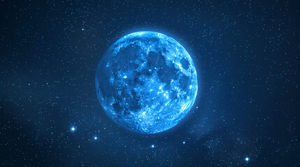 Fototapeta premium Moon and stars in the sky