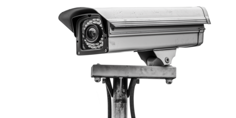 Security camera isolated on transparent or white background 