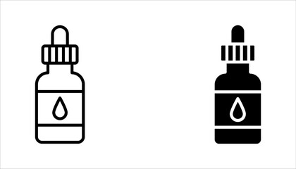 Dropper icon set. Pipette signs set. Sign design. Vector illustration on white background