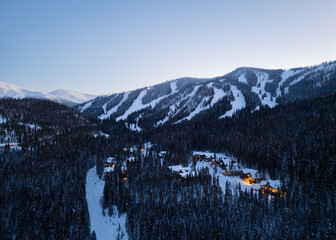 Aerial View of Winter Park, Colorado