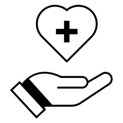 Obraz premium Healthcare icon symbol