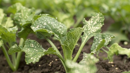 Cercospora beticola causing leaf spot on sugar beet