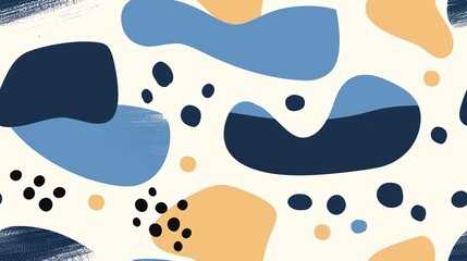 Minimalist hand-drawn national flag of Finland seamless pattern, artistic abstract style, bold colors, high-quality vector art