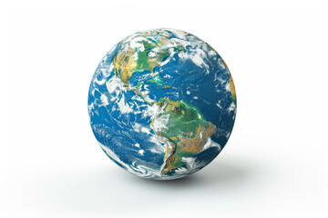 Fototapeta premium Earth Globe Rendered in 3D: A Detailed View of Our Planet