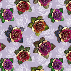 abstract pattern design with purple and green colours