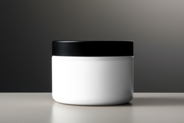 Skincare jar png mockup, transparent design