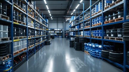 Efficient Operations: Factory Warehouse with Spare Parts Storage and Distribution