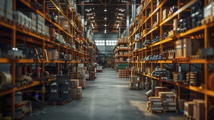Efficient Operations: Factory Warehouse with Spare Parts Storage and Distribution