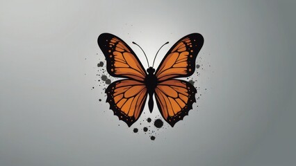 Obraz premium Artistic Monarch Butterfly Illustration
