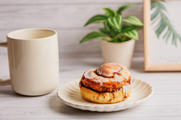 デザートのシナモンロール