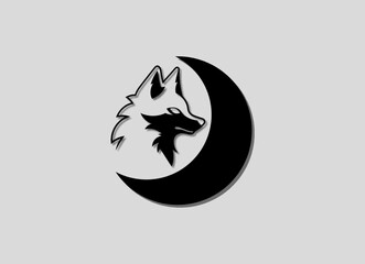 Fox Logo with Moon is Very Suitable for Branding a Business