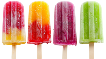 Ice popsicle lolly on transparent background