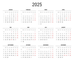 Kalender 2025