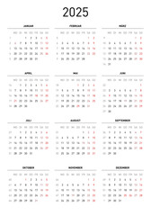 Kalender 2025