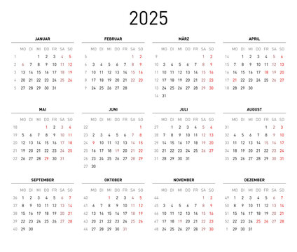 Kalender 2025