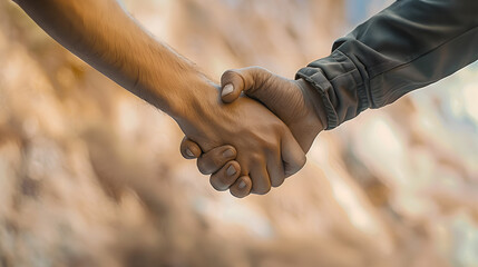 Rescue, helping gesture or hands. Two hands, helping arm of a friend, teamwork. Helping hand outstretched. Friendly handshake, friends greeting, teamwork, friendship