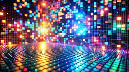 Fototapeta premium Rainbow pixel backgrounds