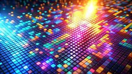 Fototapeta premium Rainbow pixel backgrounds