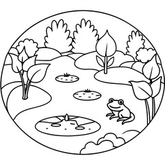 Woodland Escape Coloring Pages For Coloring Book