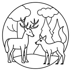 Woodland Escape Coloring Pages For Coloring Book