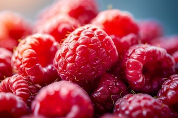 close up of raspberries