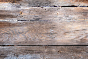 Naklejka premium Old and worn wooden floor.