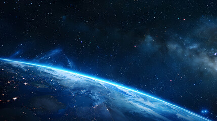 Obraz premium Beautiful view of Earth from space