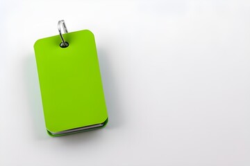 blank price tag on black