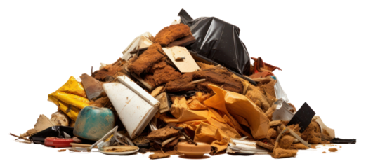 PNG Trash garbage white background unhygienic.