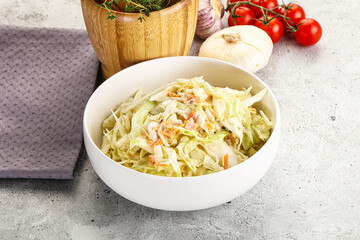 Dietary tasty Cole slaw salad