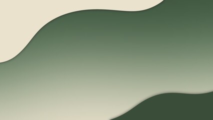 Obraz premium Business papercut background. Gradation green color.