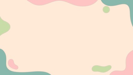 Graphic background pink green and yellow color. Papercut background.