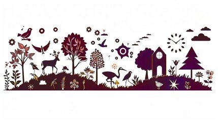 Pictograms, environmental protection, climate change