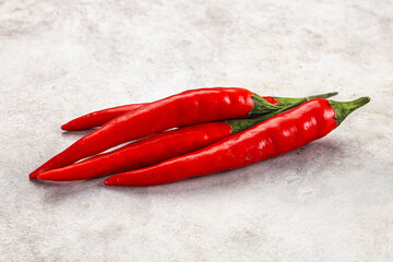 Spice ripe red chili pepper