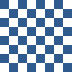 blue and white checkers