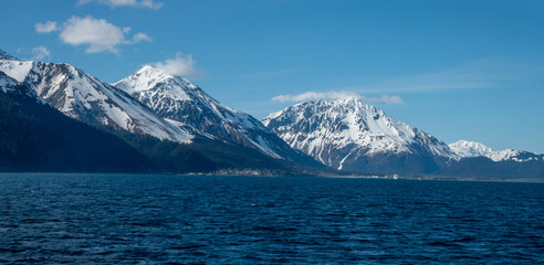 Approaching Seward, Alaska, from Resurrection Bay