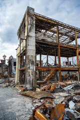 令和6年能登半島地震 焦土と化した輪島の町並み