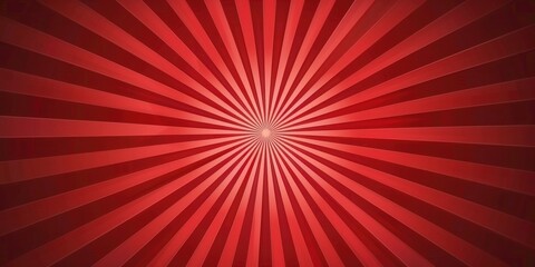Red Sunburst Abstract Background