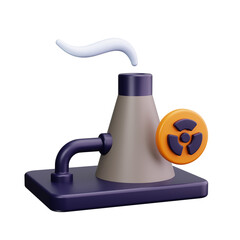 air pollution 3d render icon