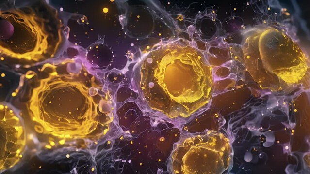 Magnified view of insulin receptors on fat cells illustrating how insulin regulates fat storage and release.