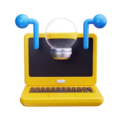 laptop 3d render icon