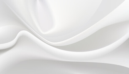 Smooth white silk fabric with gentle curves. Premium vector design for banners, posters and wallpapers.