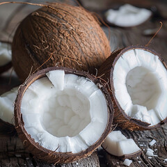 Coconuts offer diverse nutritional benefits: fresh coconut is rich in fiber and healthy fats, coconut water hydrates with electrolytes, and coconut oil supports heart health with its MCTs 