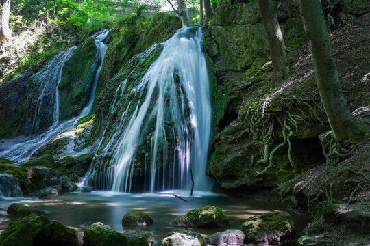 Wasserfall (Lutterfall) in Gro&szlig;bartloff, Th&uuml;ringen