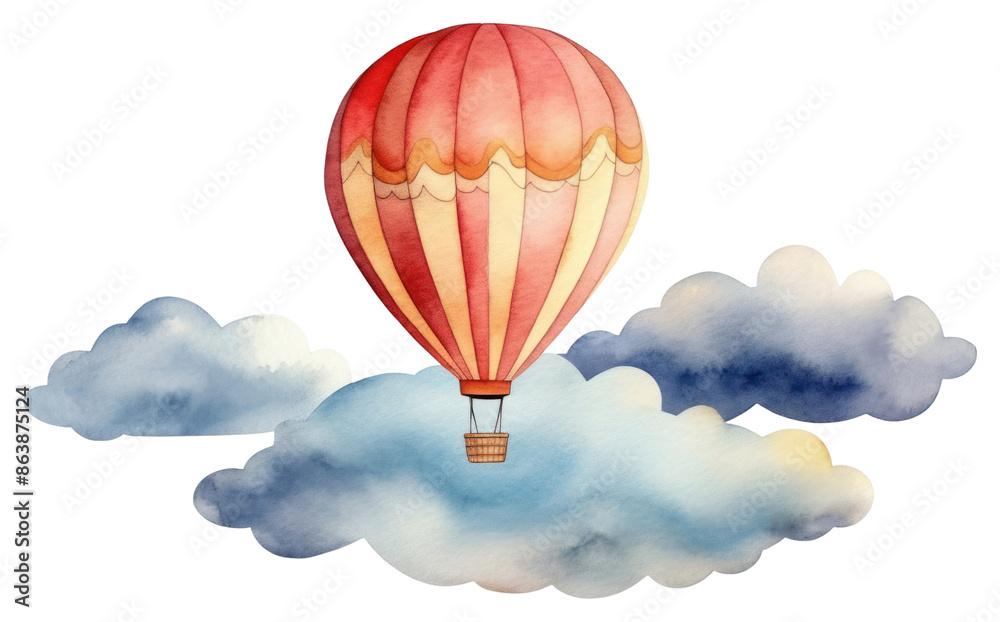 Sticker PNG Hot air fancy balloon aircraft vehicle sky.