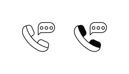 Call icon design with white background stock illustration